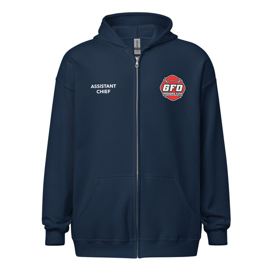 ASST. CHIEF Gregory Fire Dept. Uniform Zip Hoodie - Gildan