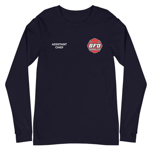 ASST. CHIEF Gregory Fire Dept Uniform Long Sleeve - Bella + Canvas
